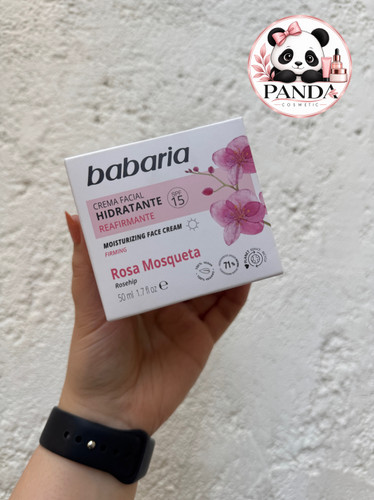 کرم آبرسان و سفت کننده پوست باباریا Babaria حاوی عصاره گل رز 50 میل