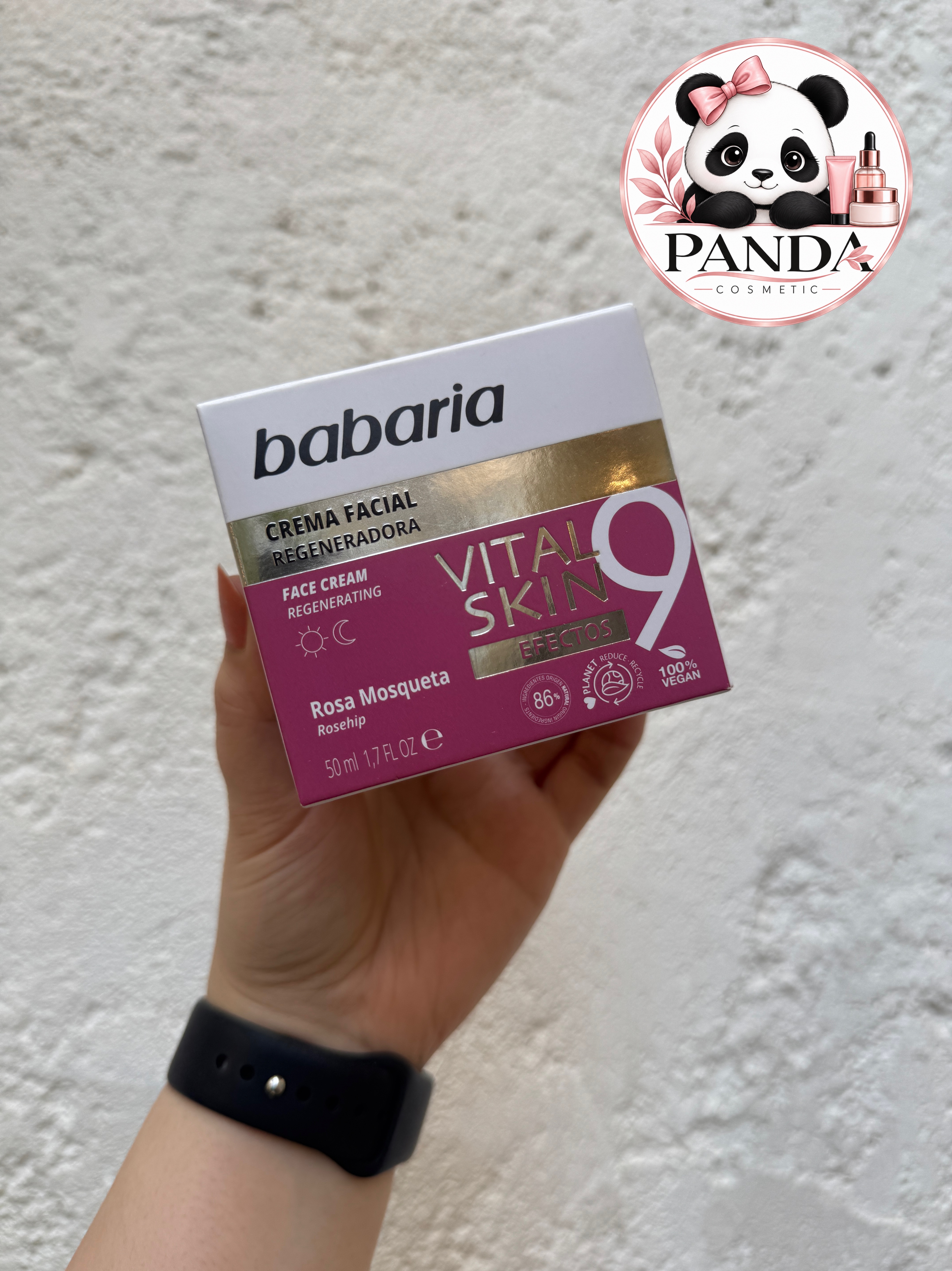 کرم بازسازی کننده صورت 9 کاره باباریا babaria مدل ویتال اسکین VITAL SKIN حجم 50 میل