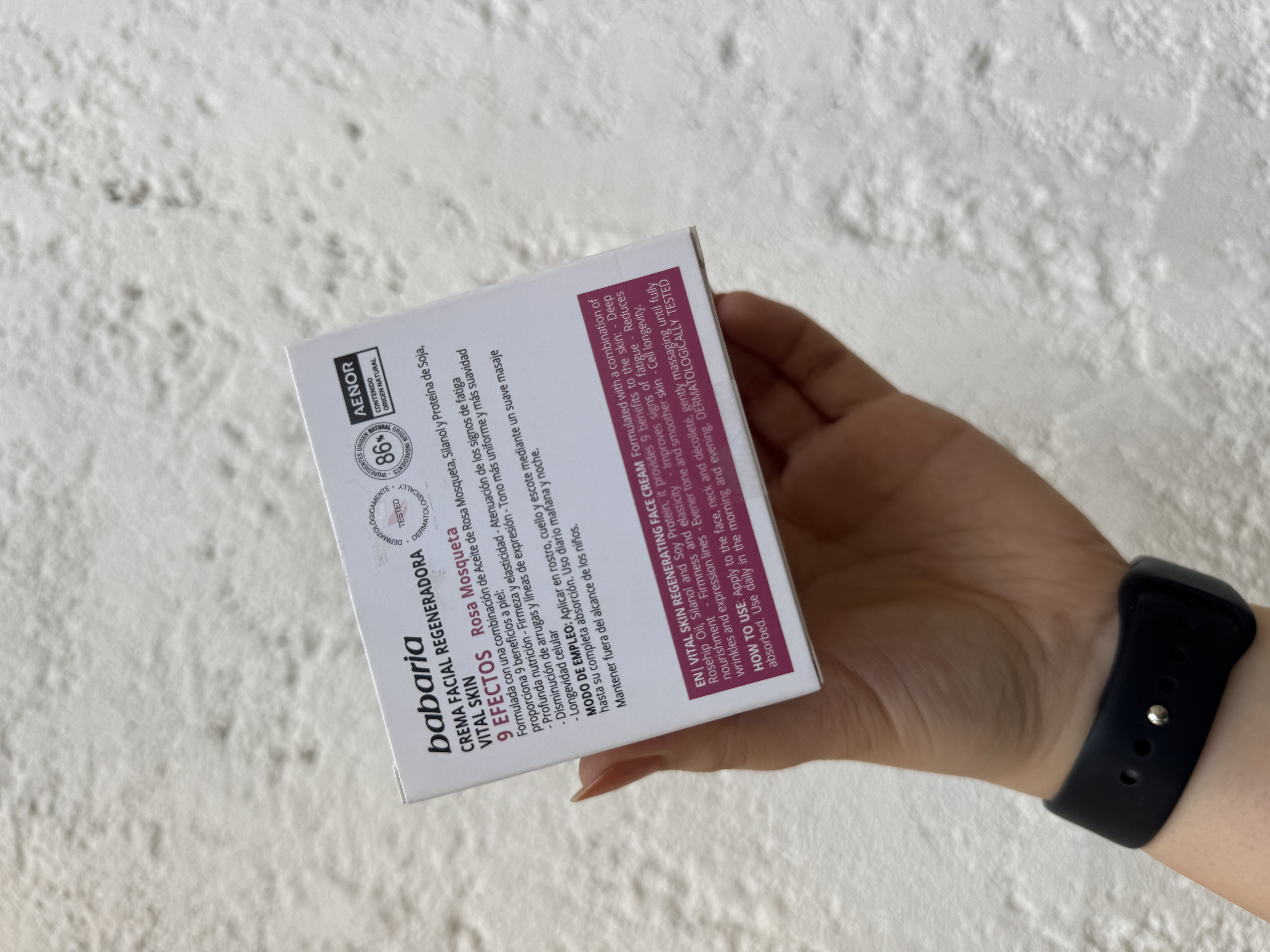 کرم بازسازی کننده صورت 9 کاره باباریا babaria مدل ویتال اسکین VITAL SKIN حجم 50 میل