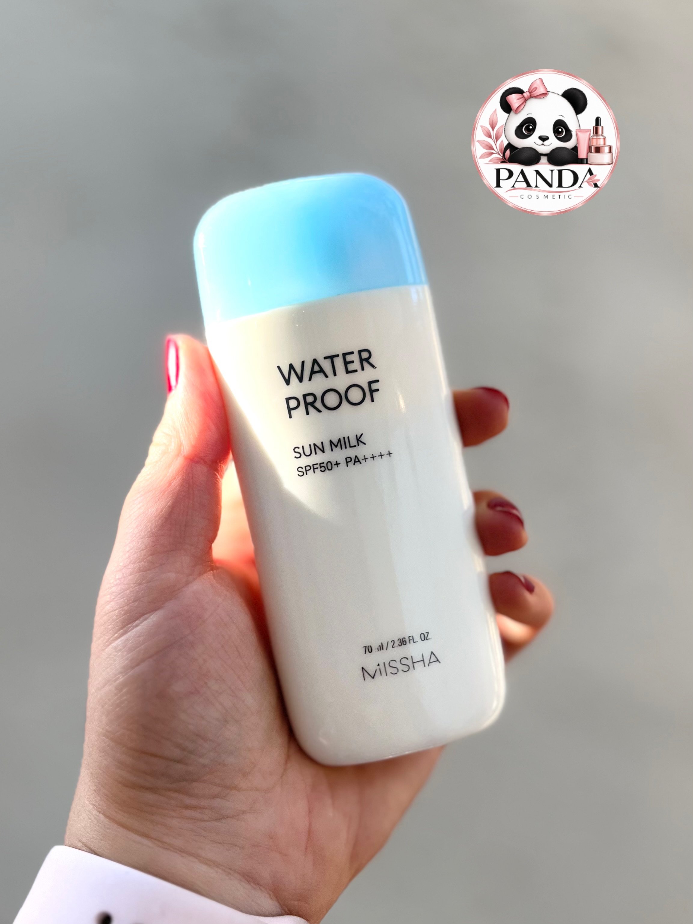 کرم ضد آفتاب ابرسان میشا SPF50 مدل Water Proof مناسب انواع پوست حجم 70 میل